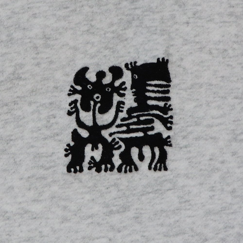 Wopko Embroidered Crewneck Sweatshirt - Ash Heather