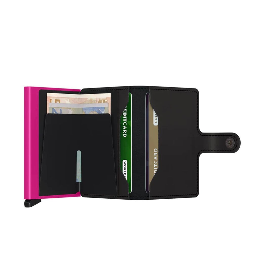 Mini Wallet Matte - Blk/Fuchsia