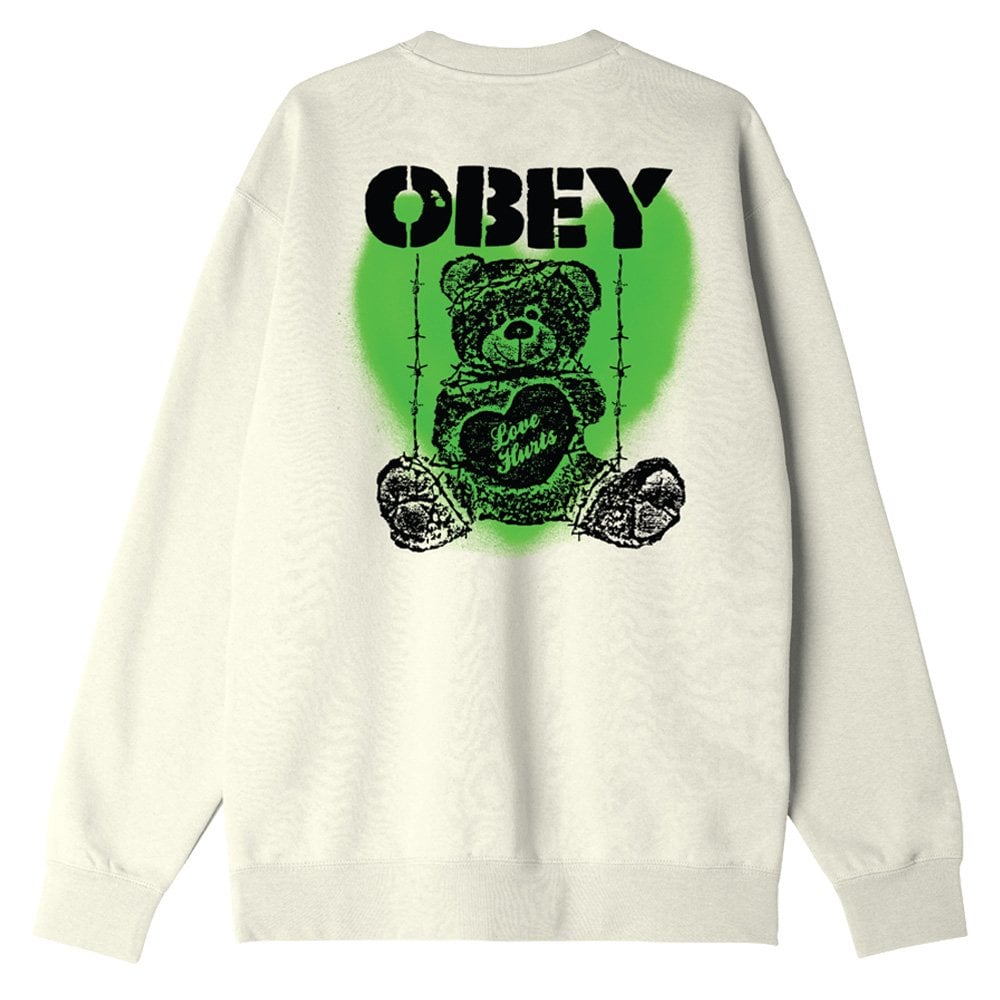 Love Hurts Crewneck Sweatshirt - Unbleached