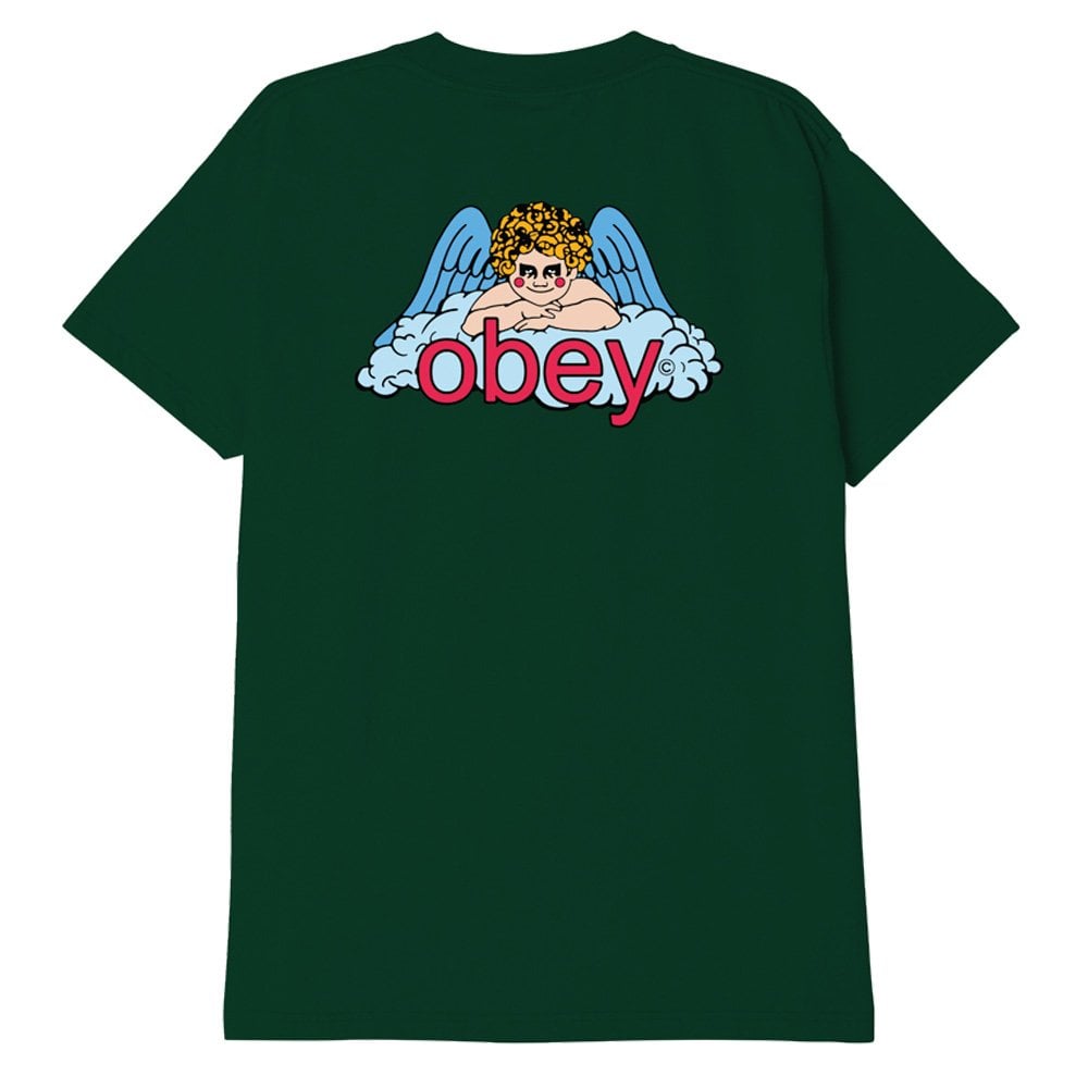 Heaven Angel T-Shirt - Forest Green