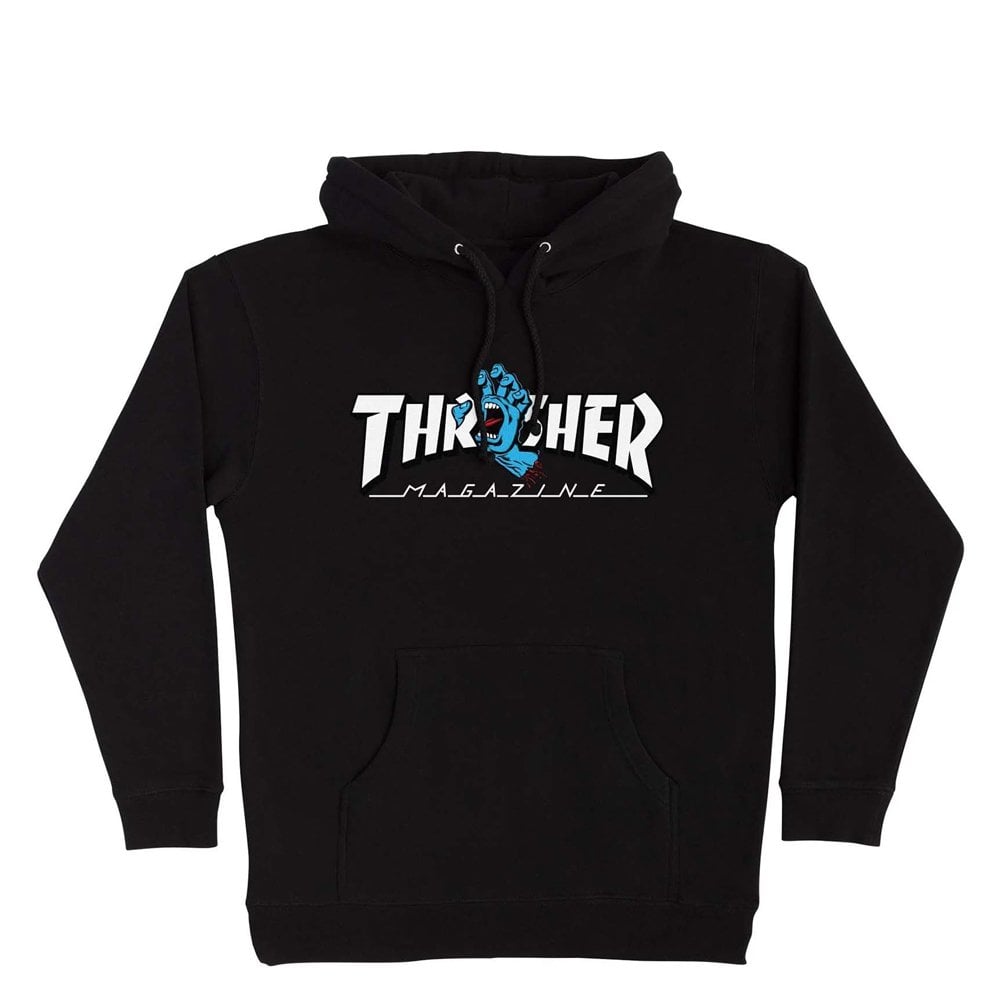 Screaming Hand Logo Hoodie - Black