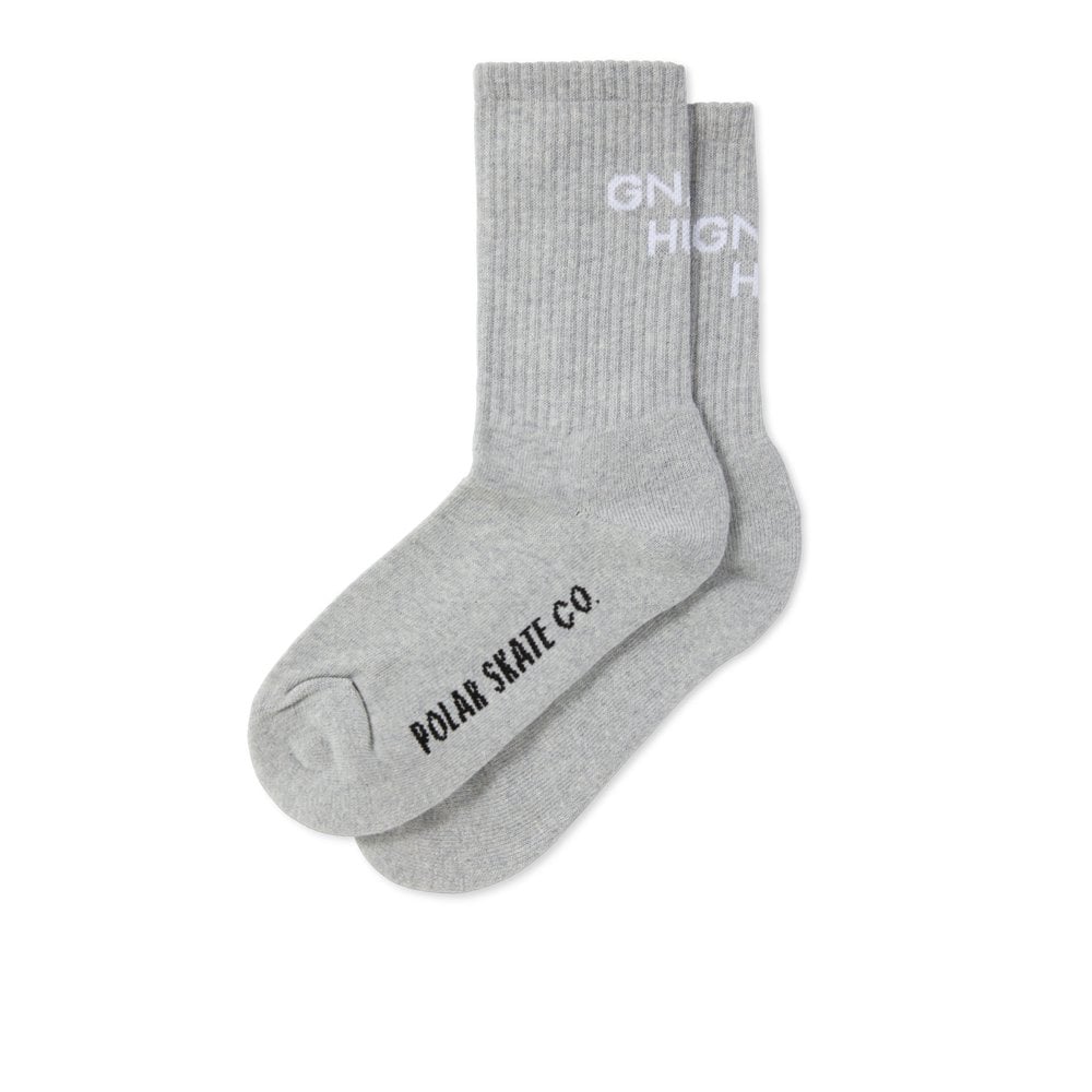 Gnarly Huh! Sock - Heather Grey