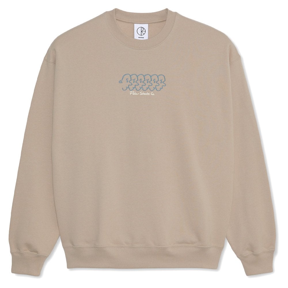 Faces Crewneck Sweatshirt - Taupe
