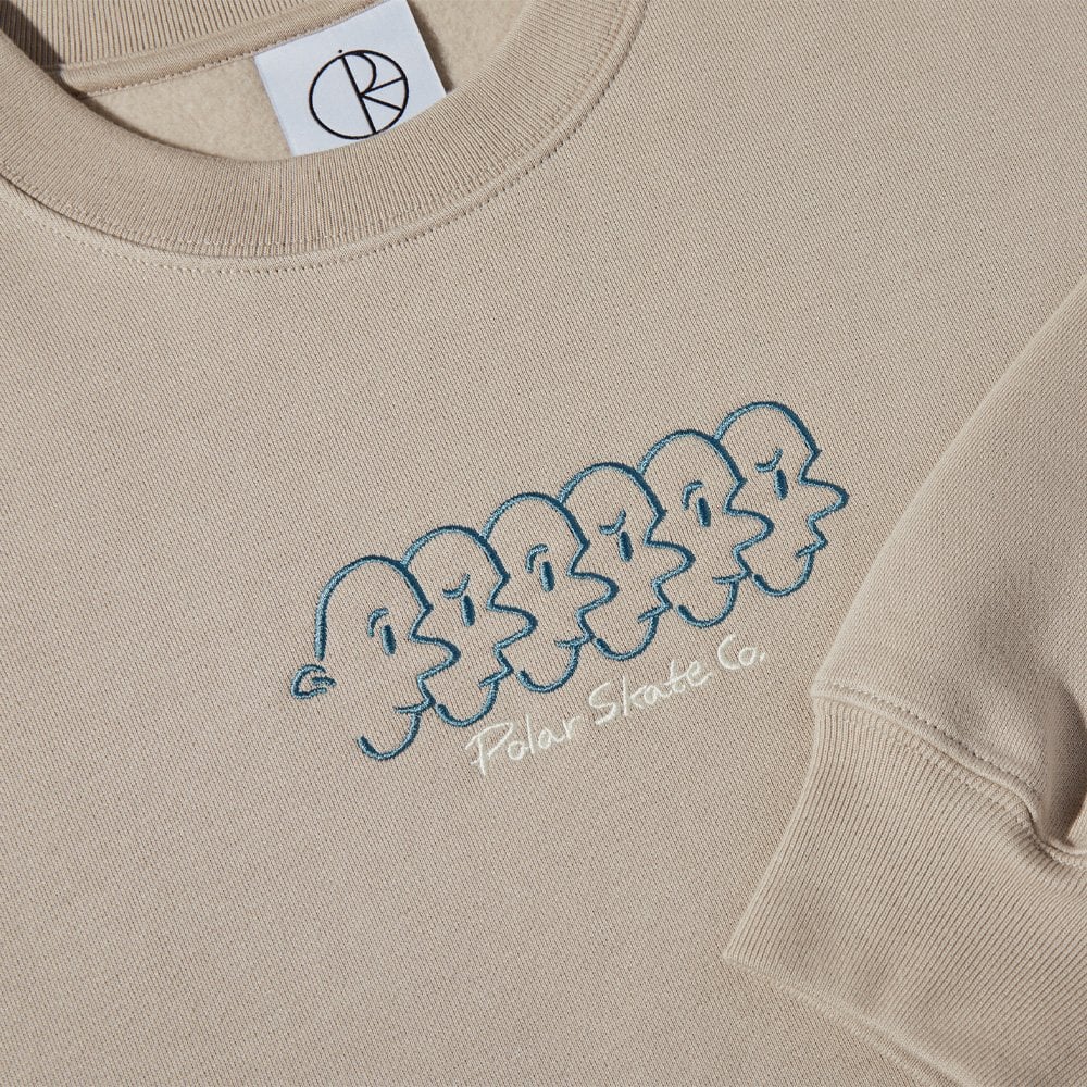 Faces Crewneck Sweatshirt - Taupe