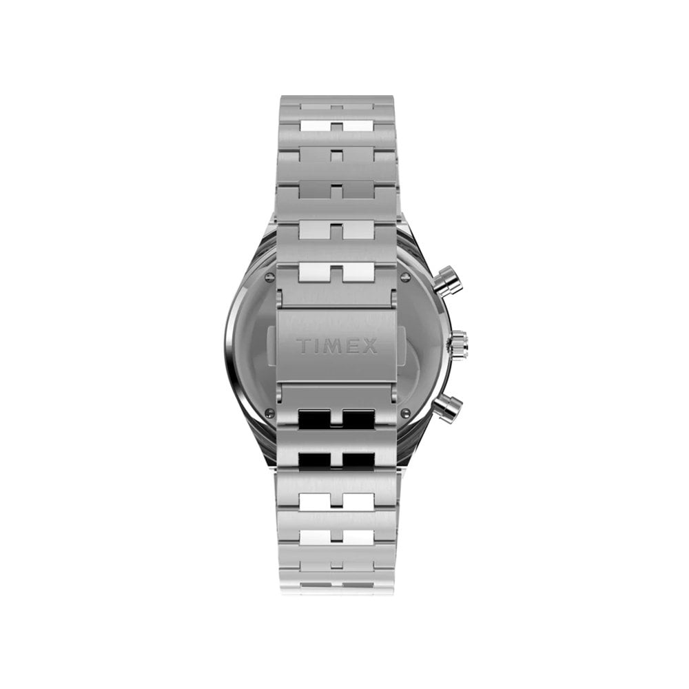 Q Timex Chronograph - Silver/Black