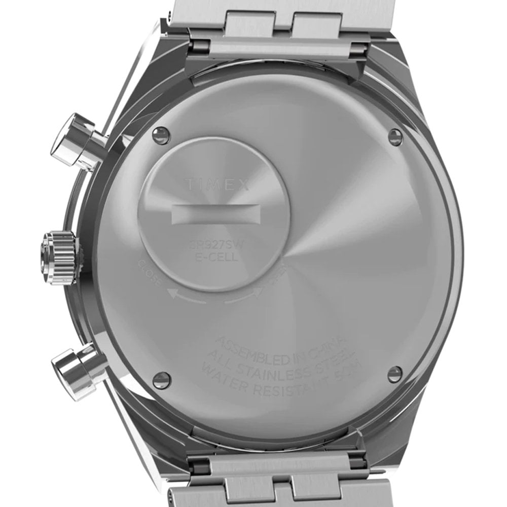 Q Timex Chronograph - Silver/Black
