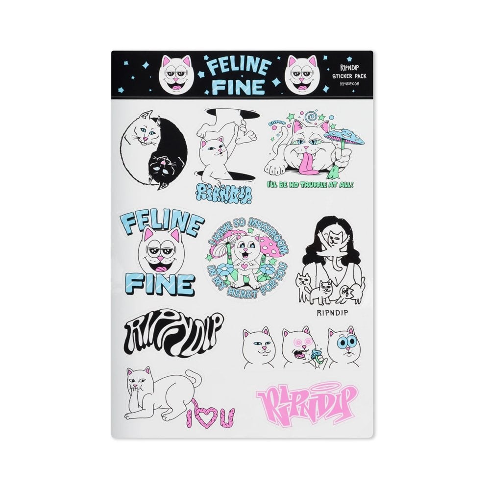 Feline Fine Sticker Sheet - Multi