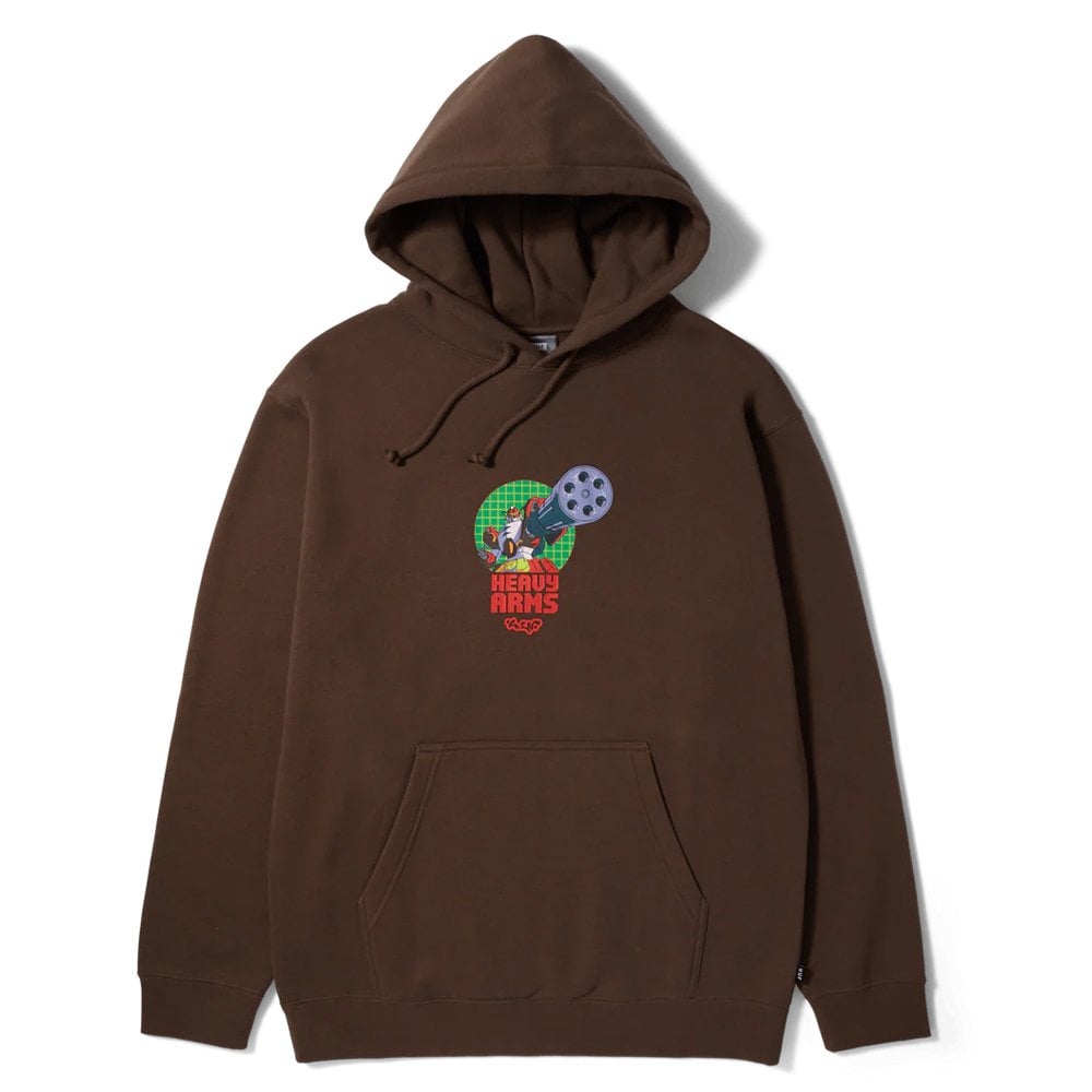 Heavy Arms Pullover Hoodie - Chocolate
