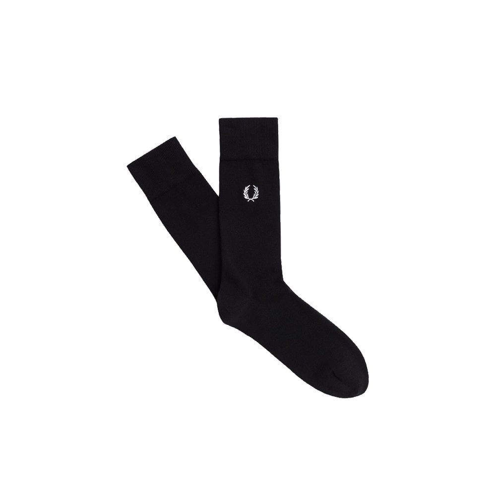 Classic Laurel Wreath Sock - Blk/Snow Wht