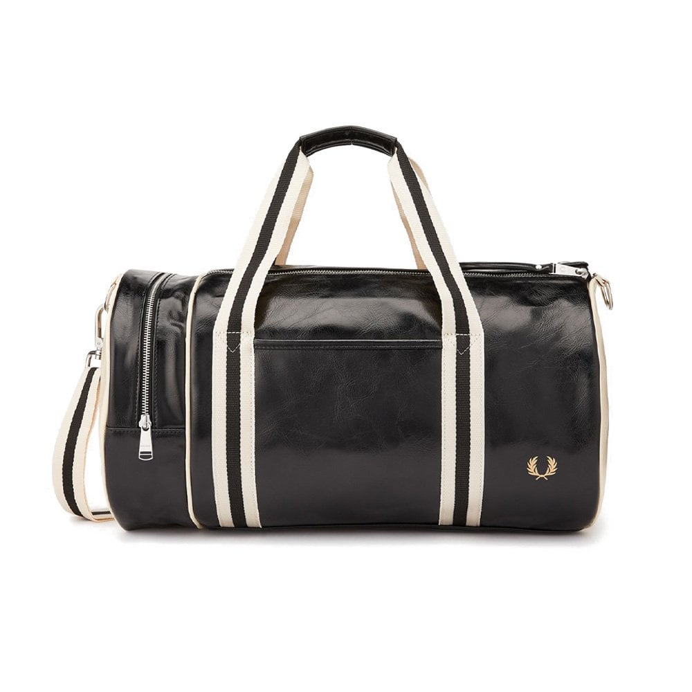 Classic Barrel Bag - Black/Ecru