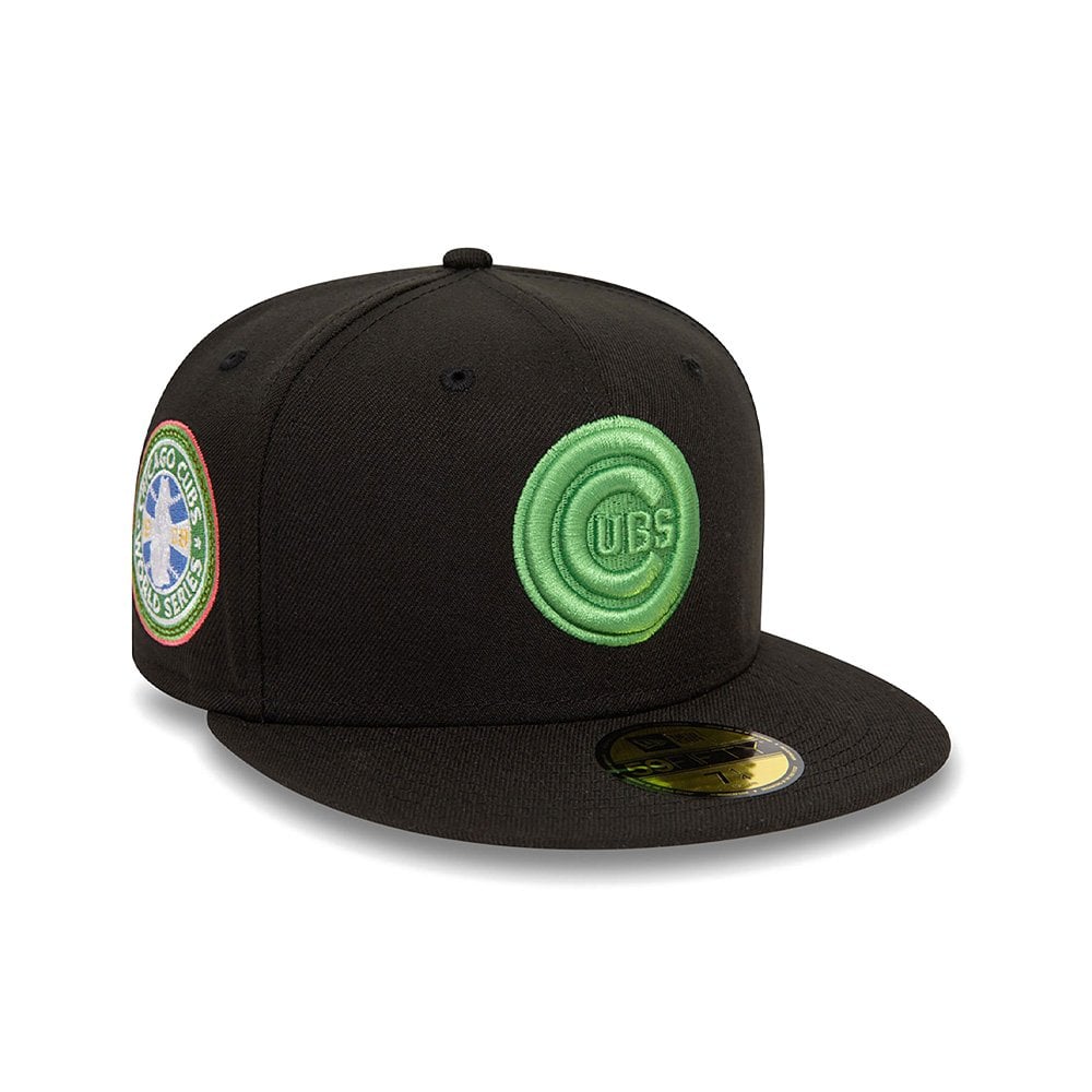 Chicago Cubs Style Activist 59FIFTY Fitted Cap - Black/Green