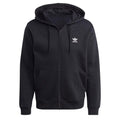 Trefoil Essentials Full-Zip Hoodie - Black