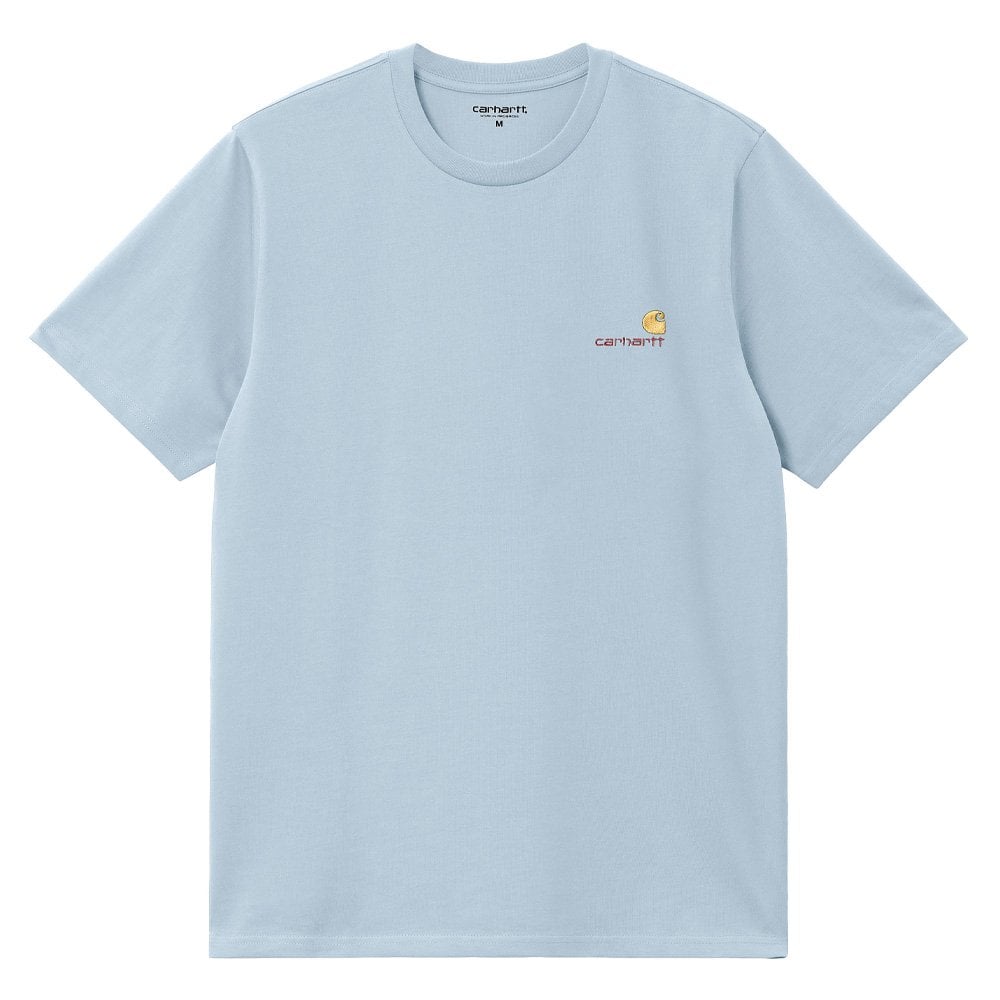 American Script Organic T-Shirt - Frosted Blue