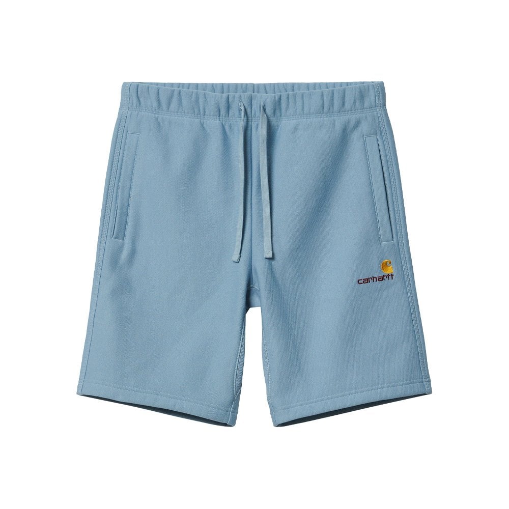 American Script Sweat Short - Frosted Blue