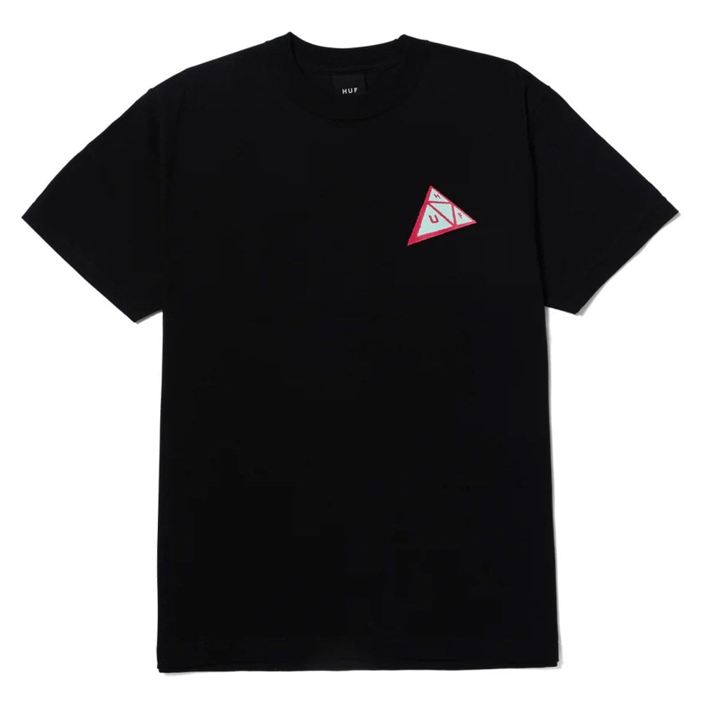 Skewed Triple Triangle T-Shirt - Black