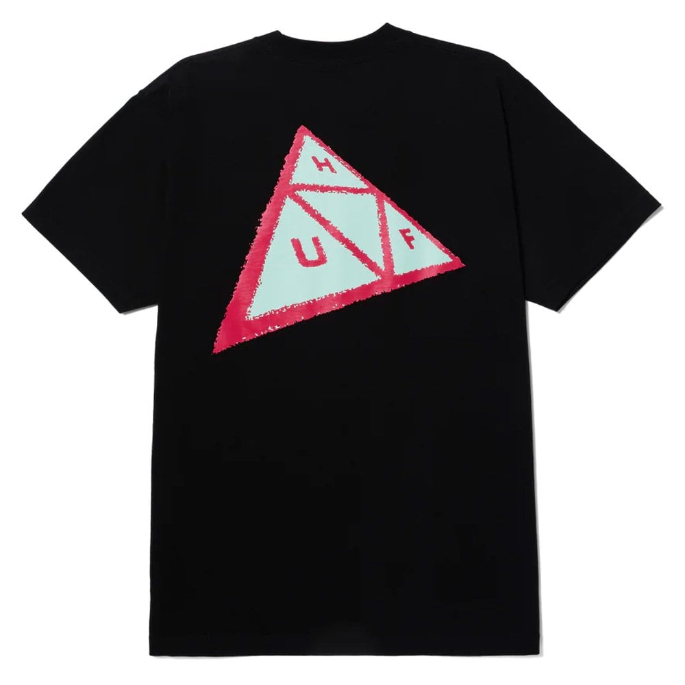 Skewed Triple Triangle T-Shirt - Black