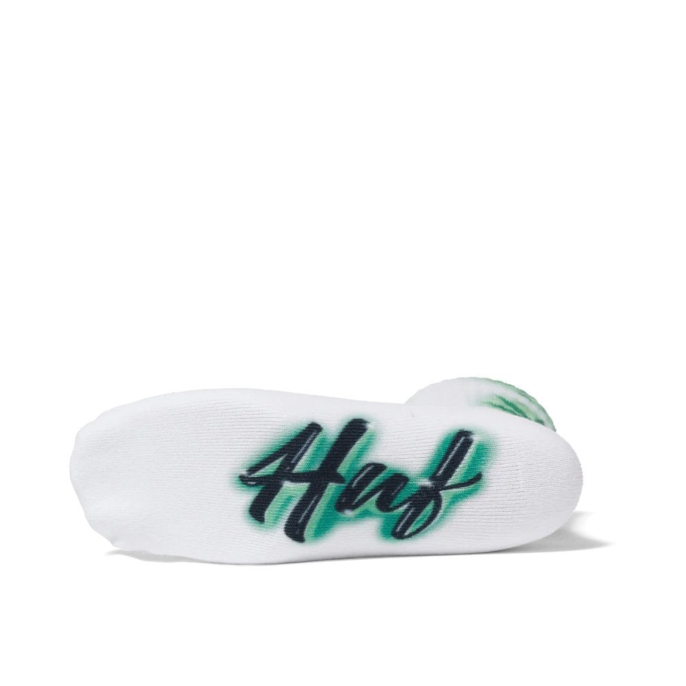 Airbrush Digital Plantlife Crew Socks - White