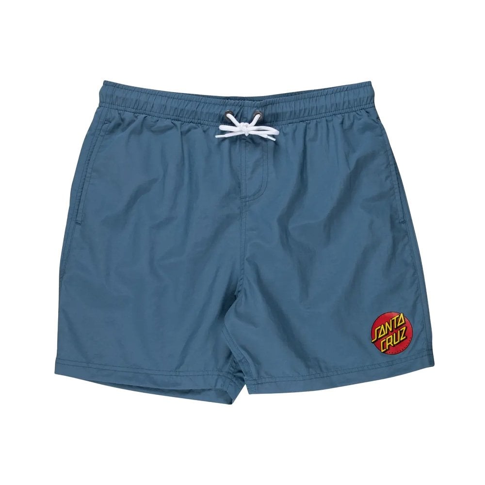 Classic Dot Swim Shorts - Dusty Blue