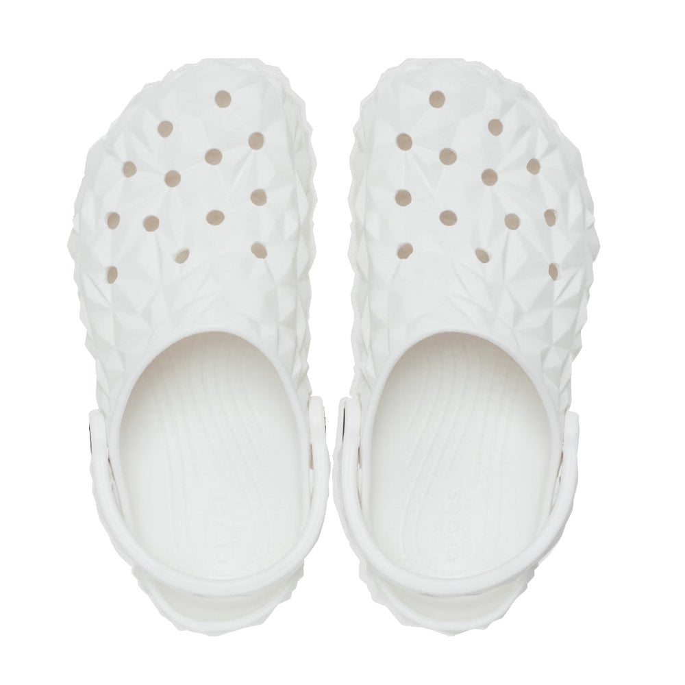 Classic Geometric Clog - White