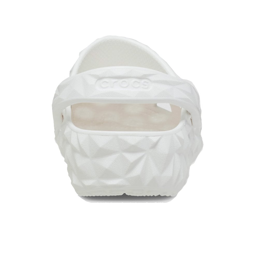 Classic Geometric Clog - White