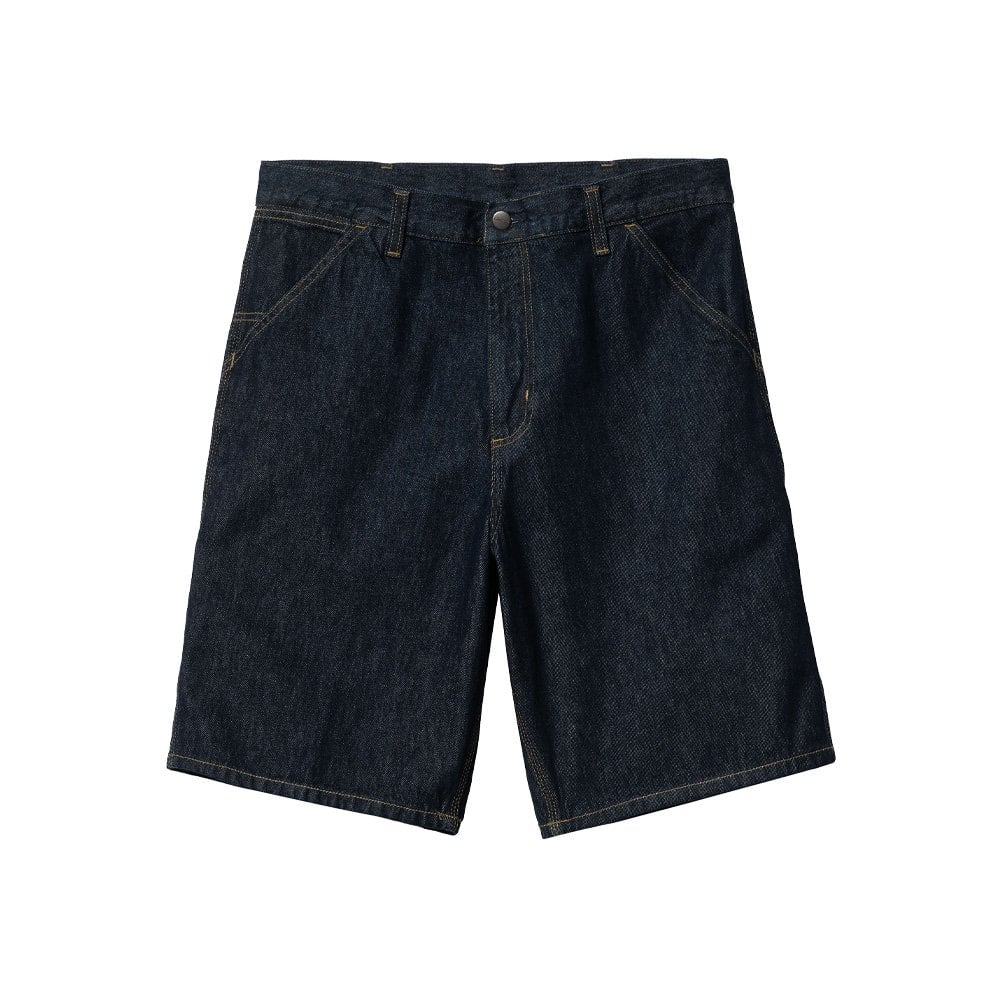 Single Knee Shorts - Blue Rinsed