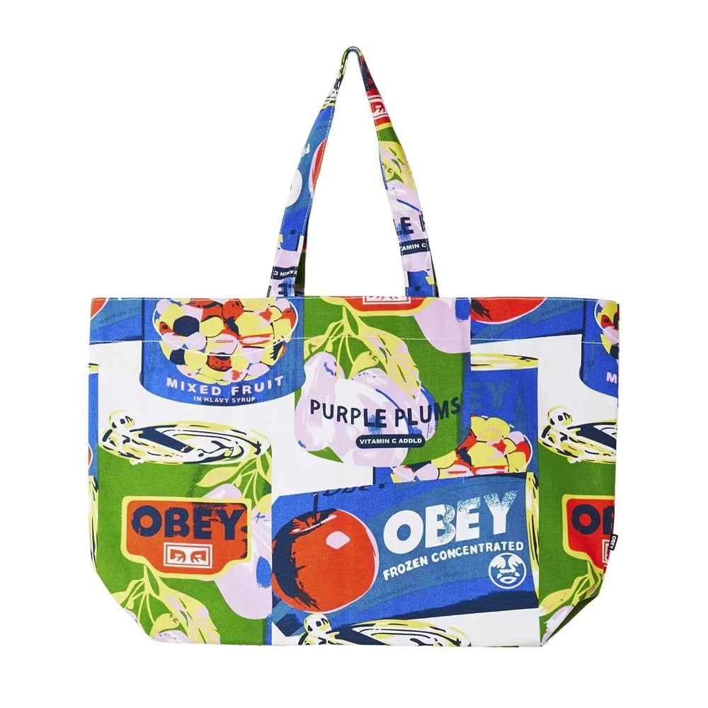Multi Cans Tote Bag - White Multi