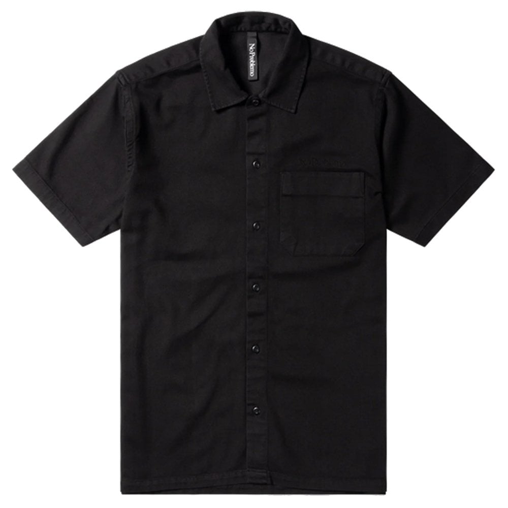 Mini Problemo Short Sleeve Work Shirt - Black