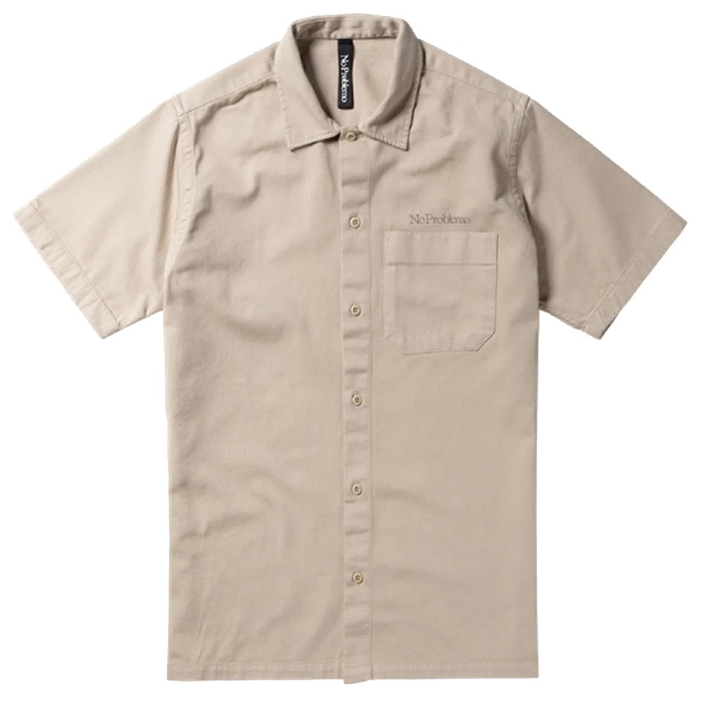 Mini Problemo Short Sleeve Work Shirt - Ecru