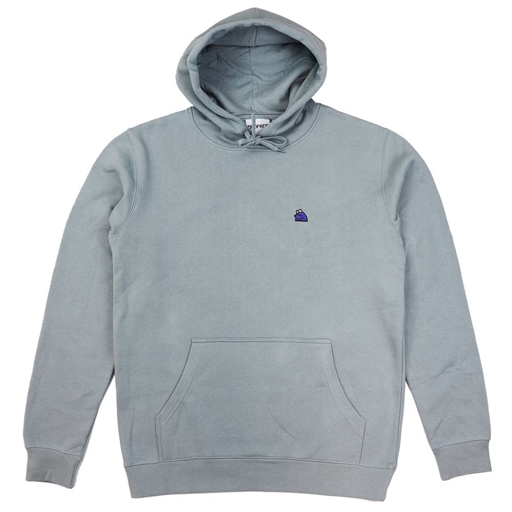 Sad Mini Embroidered Hoodie - Smoke
