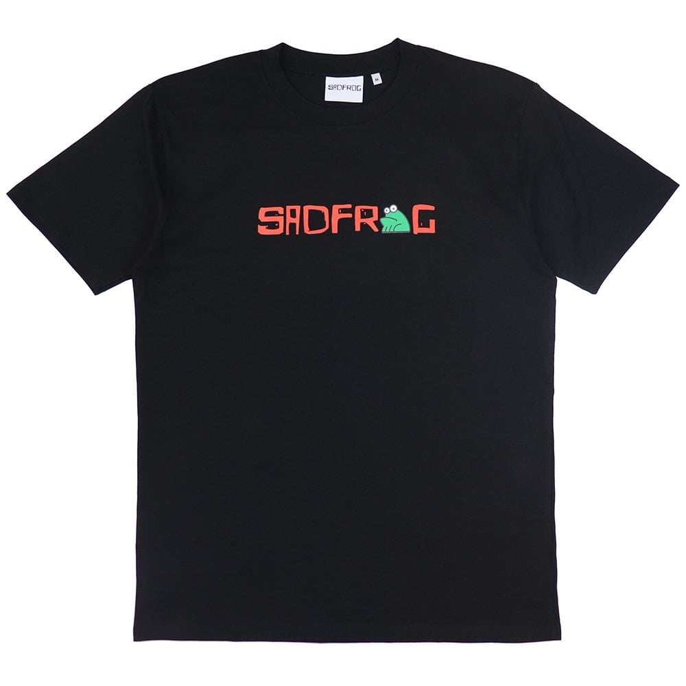 Logo Print T-Shirt  - Black