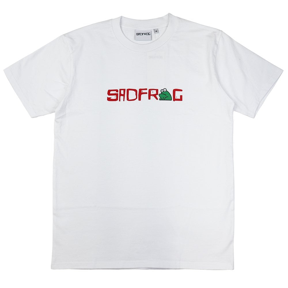 Logo Print T-Shirt  - White