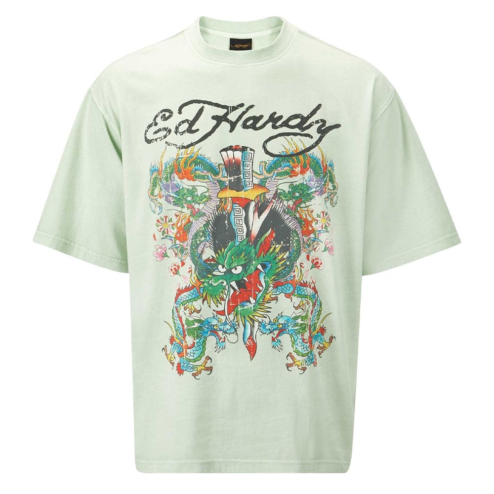 Battle Of The Dragons T-Shirt - Light Green