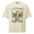 Snake & Skull Fire T-Shirt - Beige