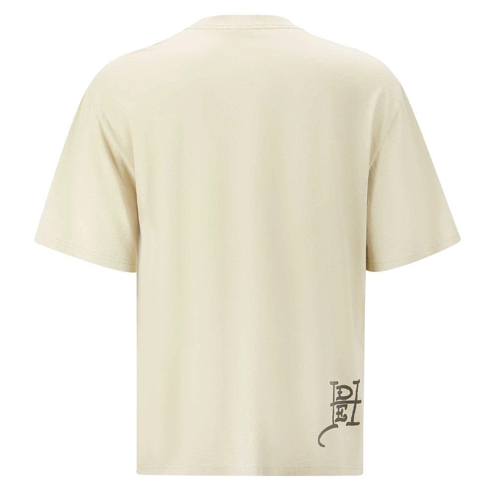 Snake & Skull Fire T-Shirt - Beige