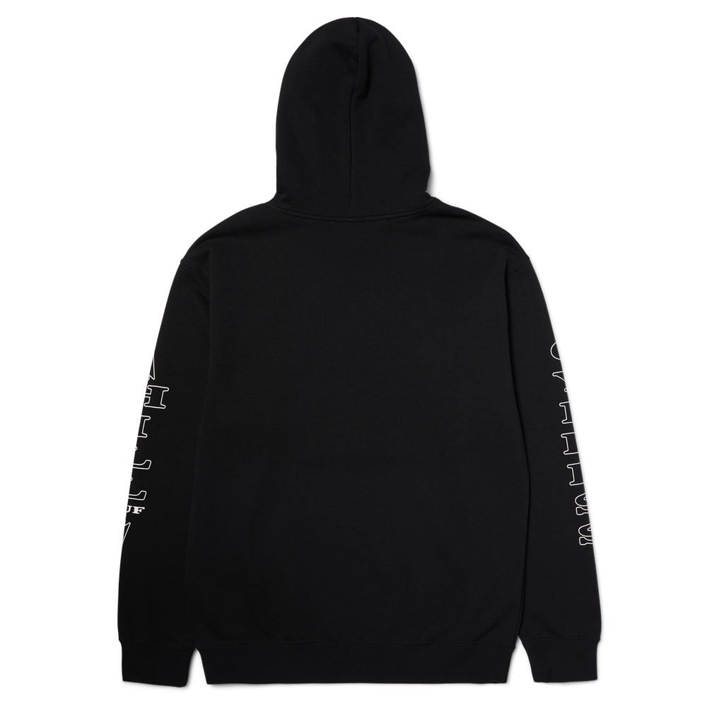 Blunted Compass Pullover Hoodie - Black