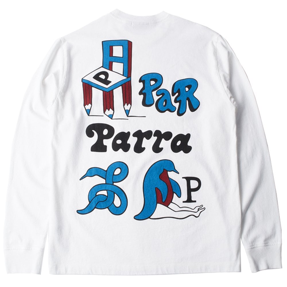 Chair Pencil Long Sleeve T-Shirt  - White