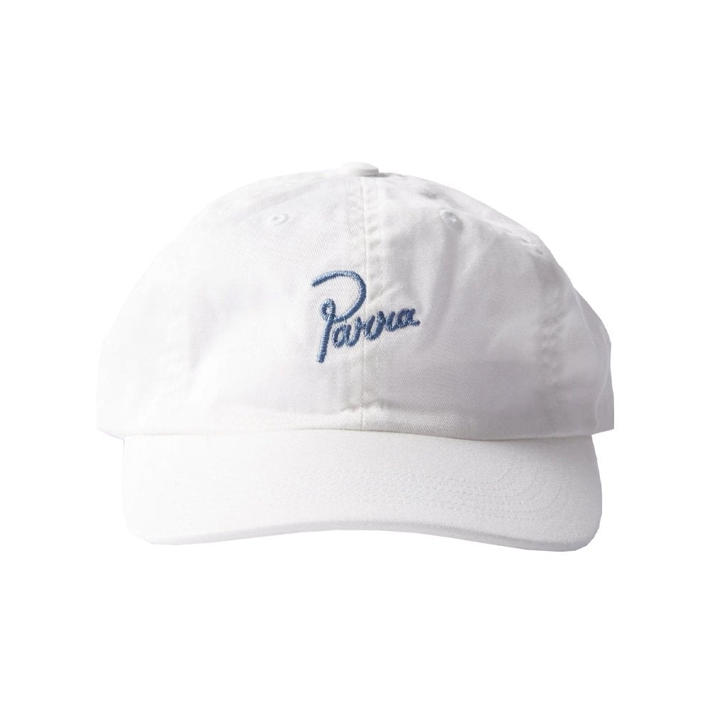 Script Logo 6 Panel Hat - White