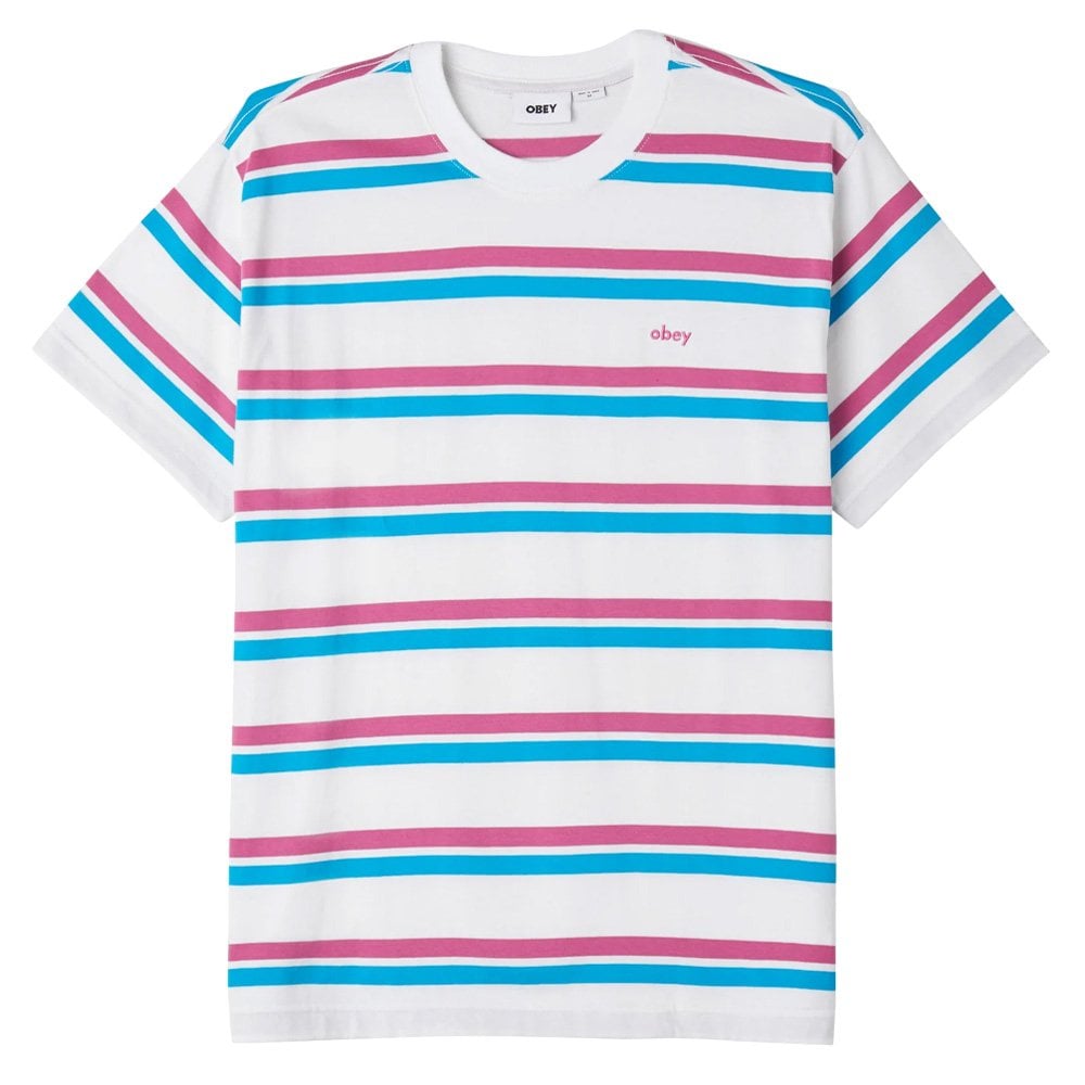 Distance Stripe T-Shirt - White/Multi
