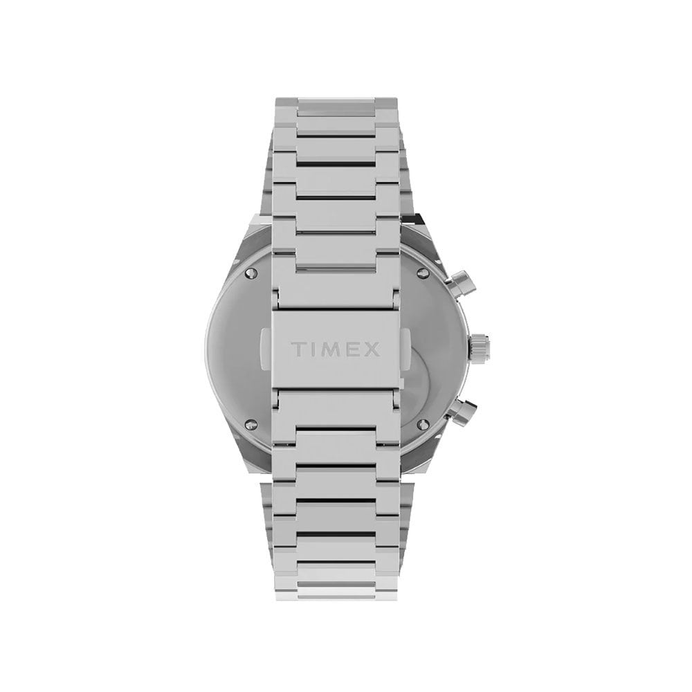 Q Falcon Eye Chronograph 40mm Stainless Steel Bracelet Watch - Blue