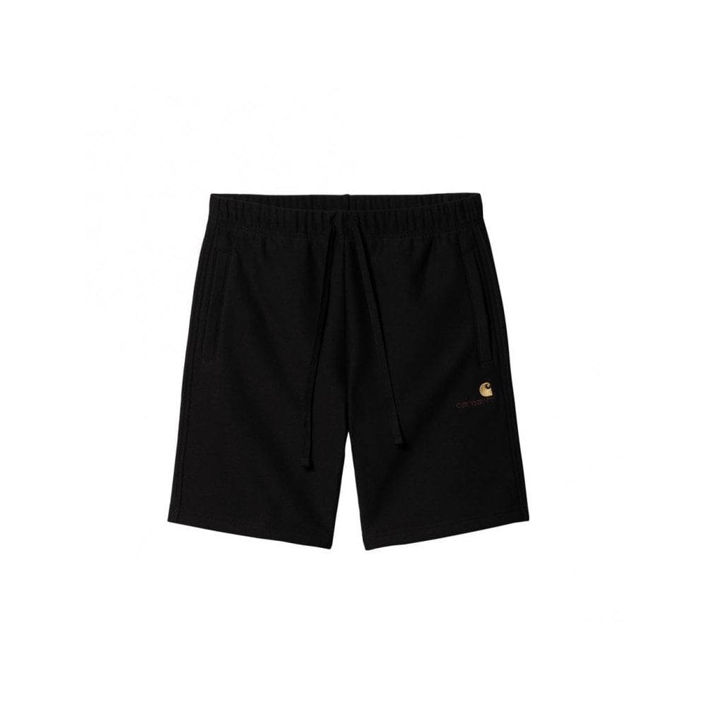 American Script Sweat Short - Black