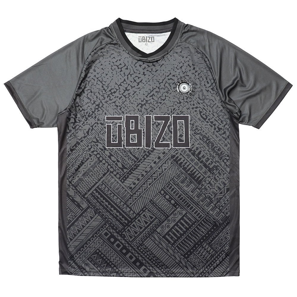 Geometric Football Shirt - Charcoal