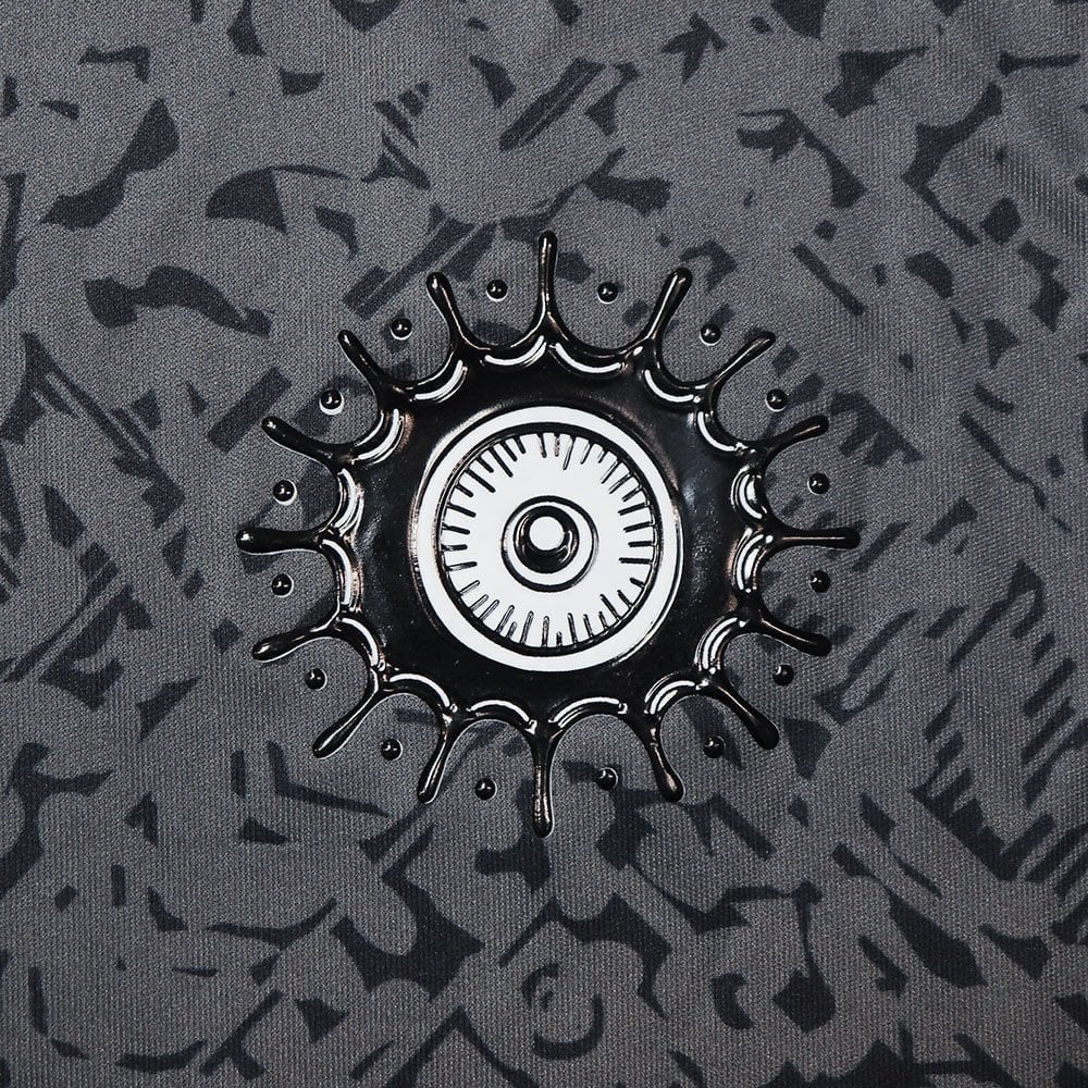 Geometric Football Shirt - Charcoal