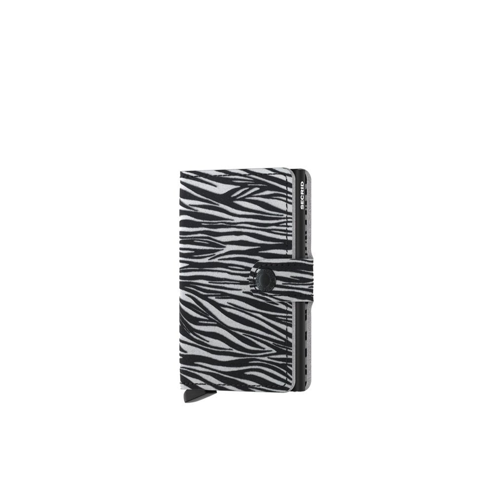 Mini Wallet Zebra - Light Grey
