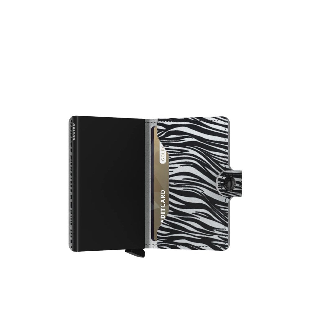 Mini Wallet Zebra - Light Grey
