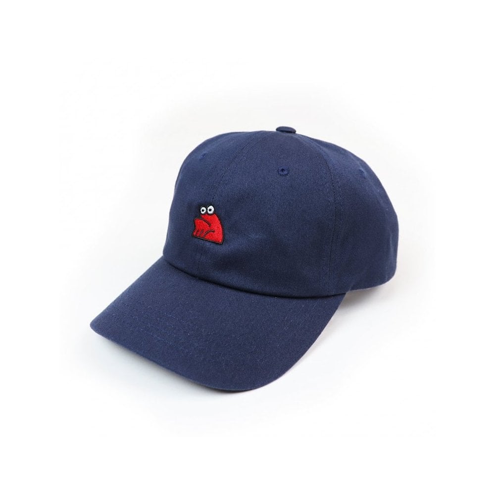 Sad Embroidered Cap - Navy/Red