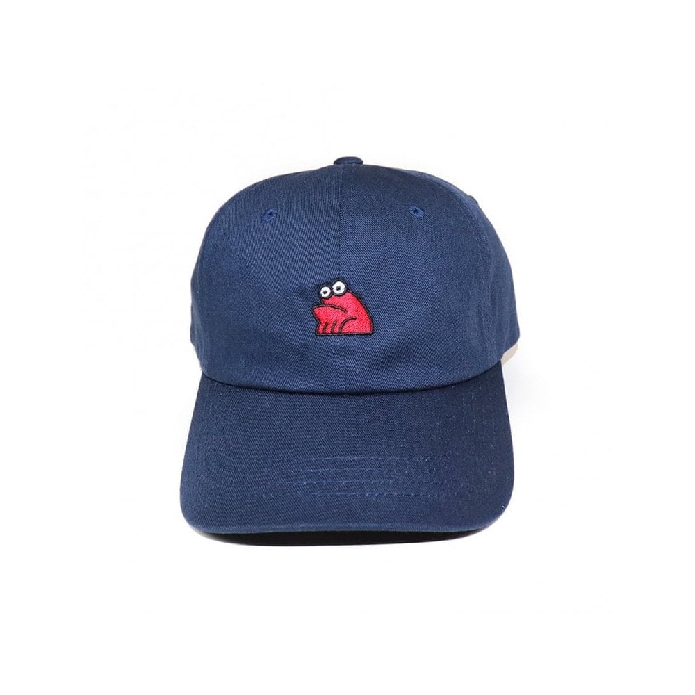Sad Embroidered Cap - Navy/Red