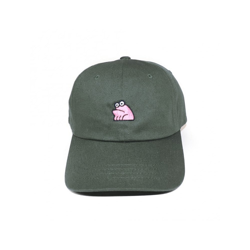 Sad Embroidered Cap - Army Green