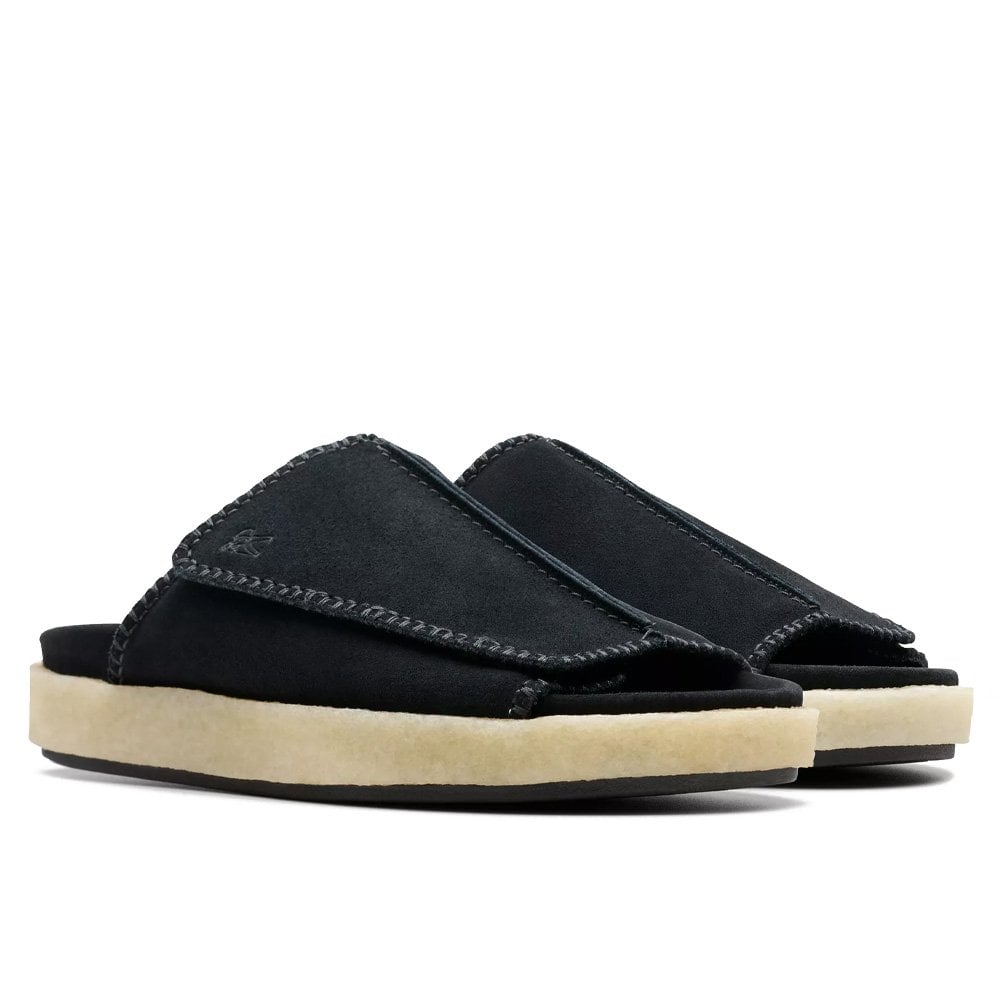 Overleigh Slide - Black Suede