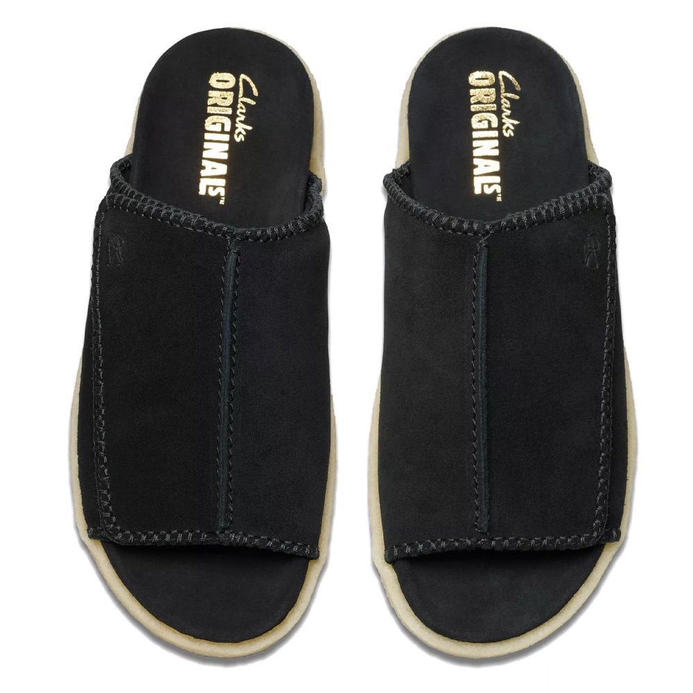 Overleigh Slide - Black Suede