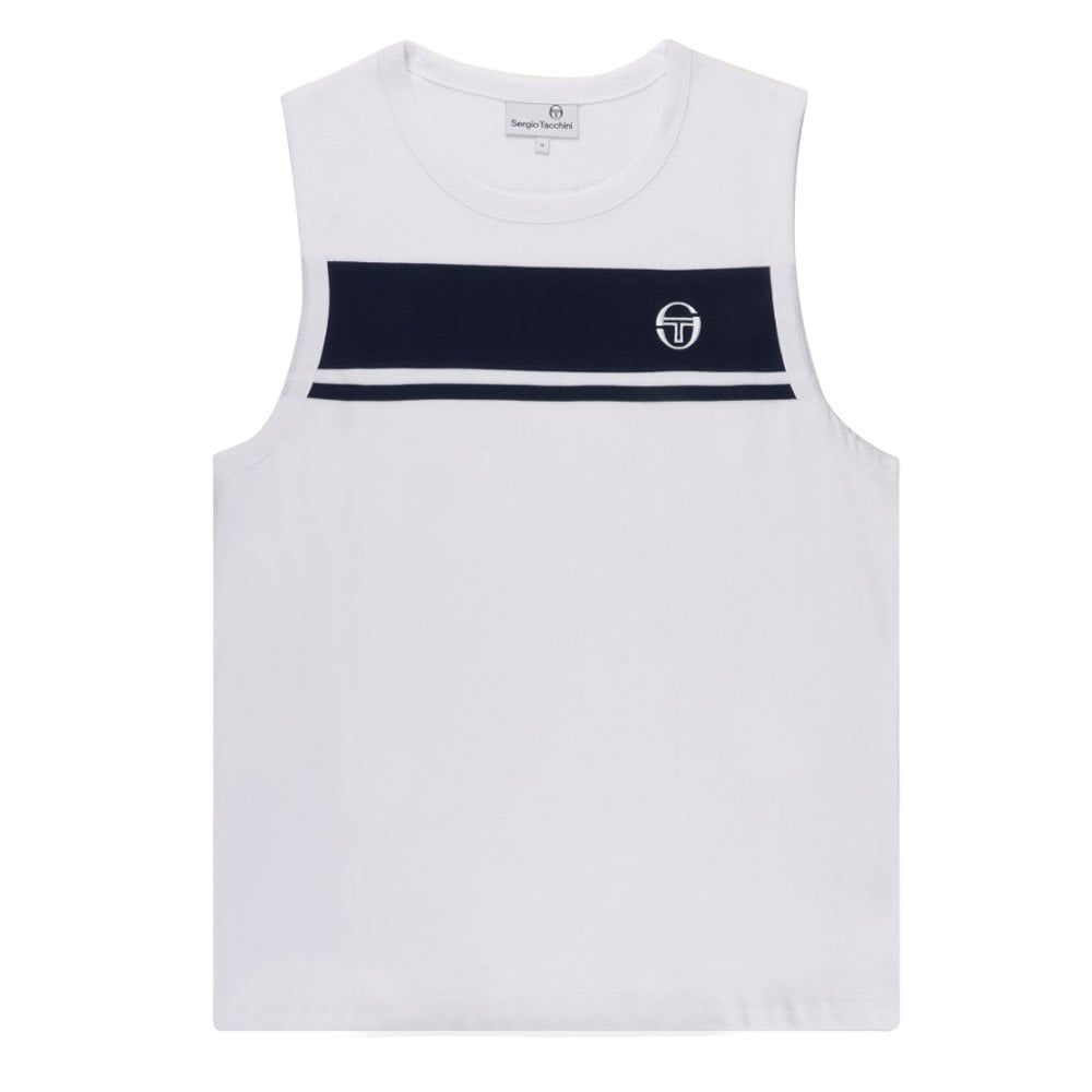 Damarindo Vest - White/M Blue